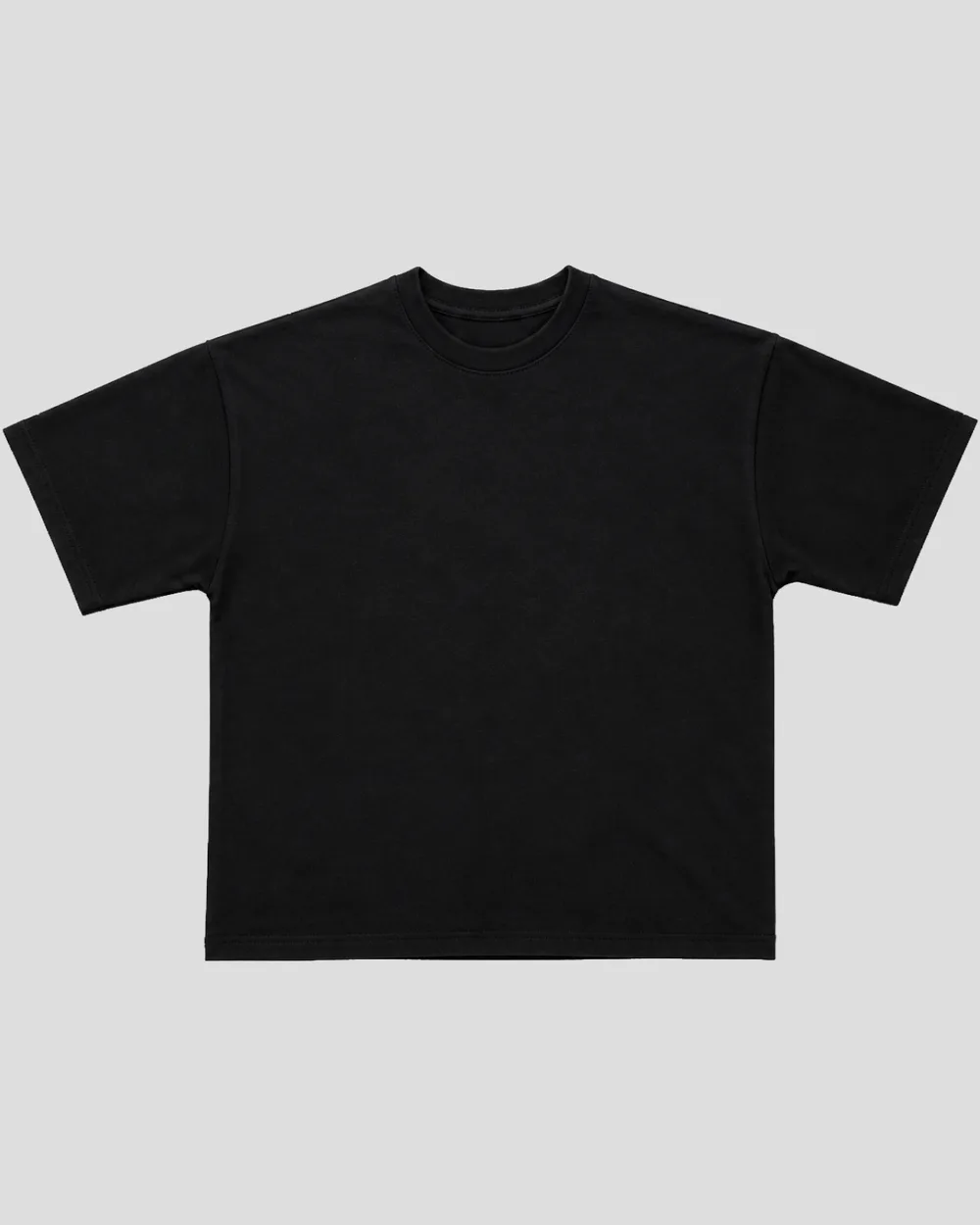 Playera Manga Corta Oversize Negra