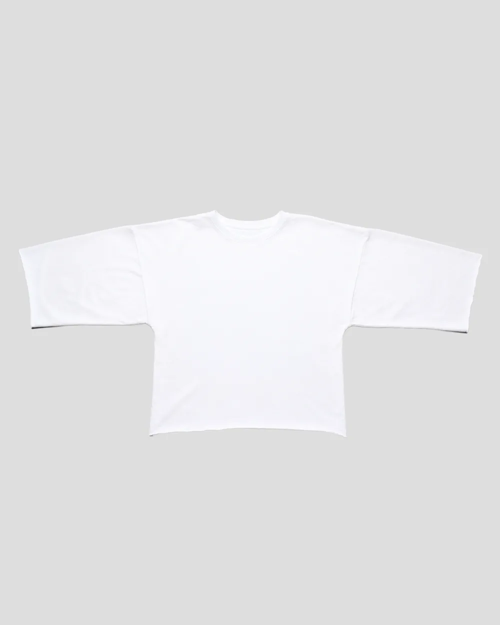 Playera Manga Larga Oversize Blanca