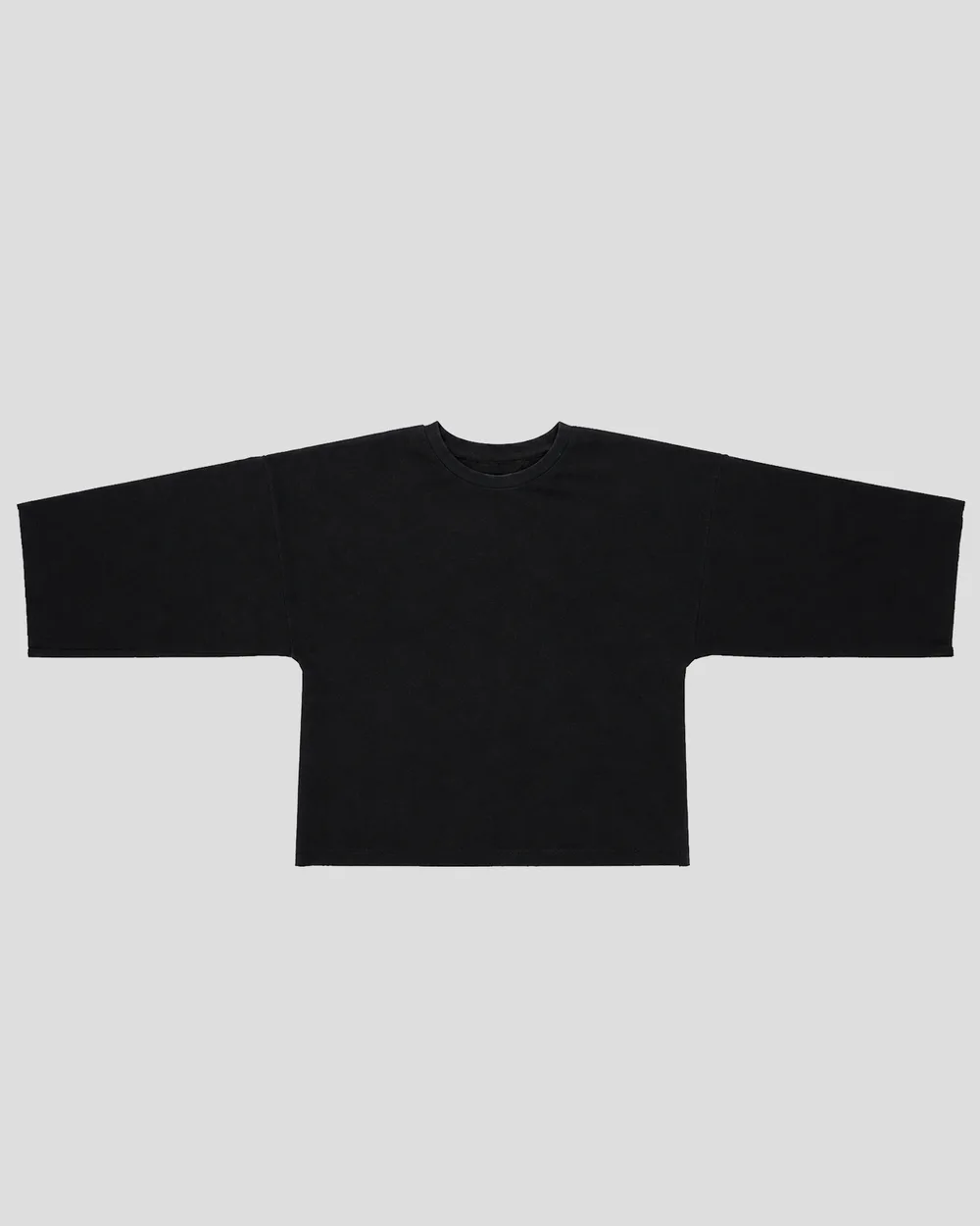 Playera Manga Larga Oversize Negra